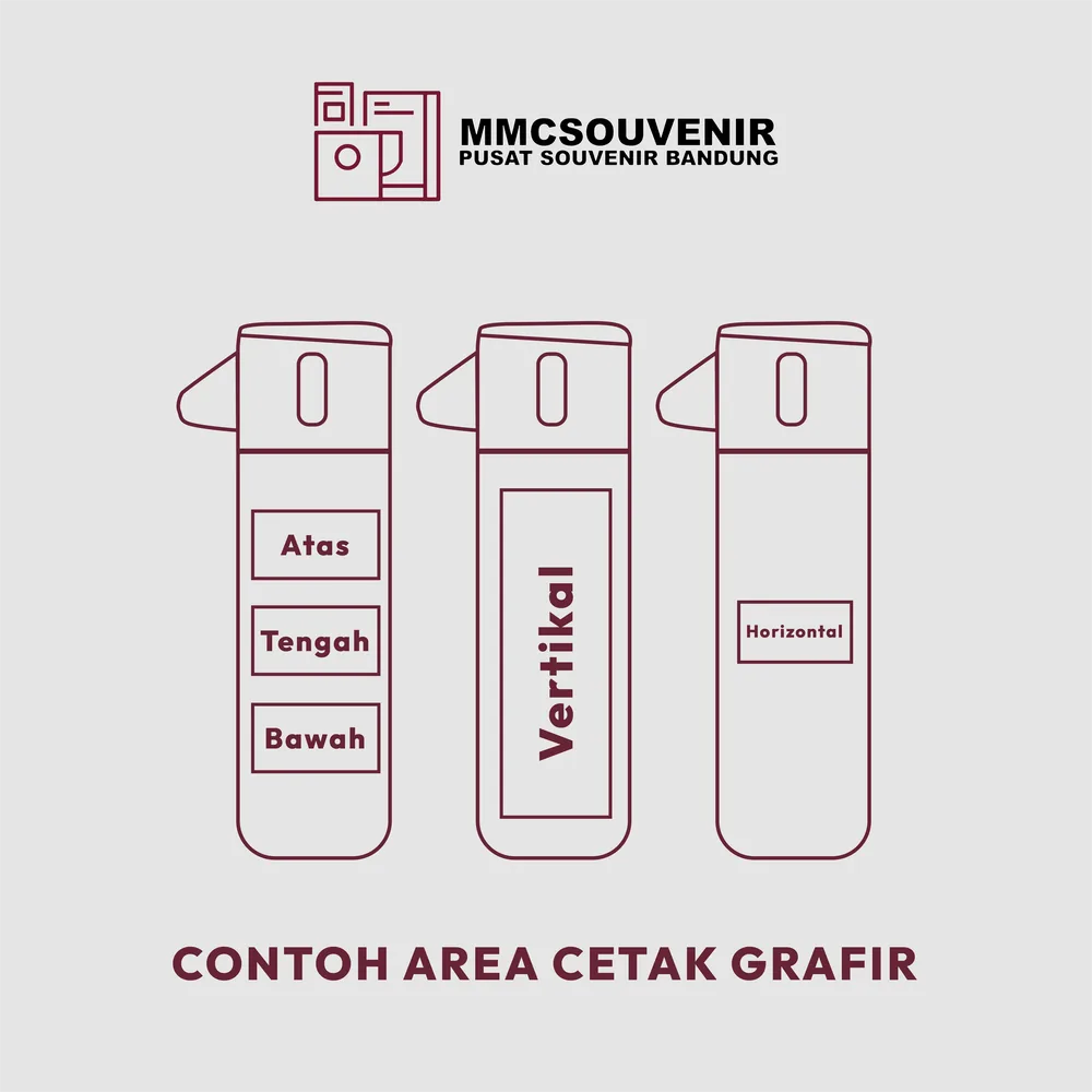 Panduan area cetak grafir laser tumbler Set Sultan custom Bandung