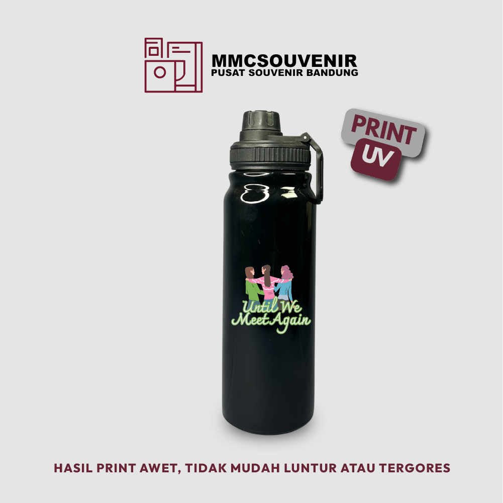 contoh hasil print UV pada tumbler Vacum Sport