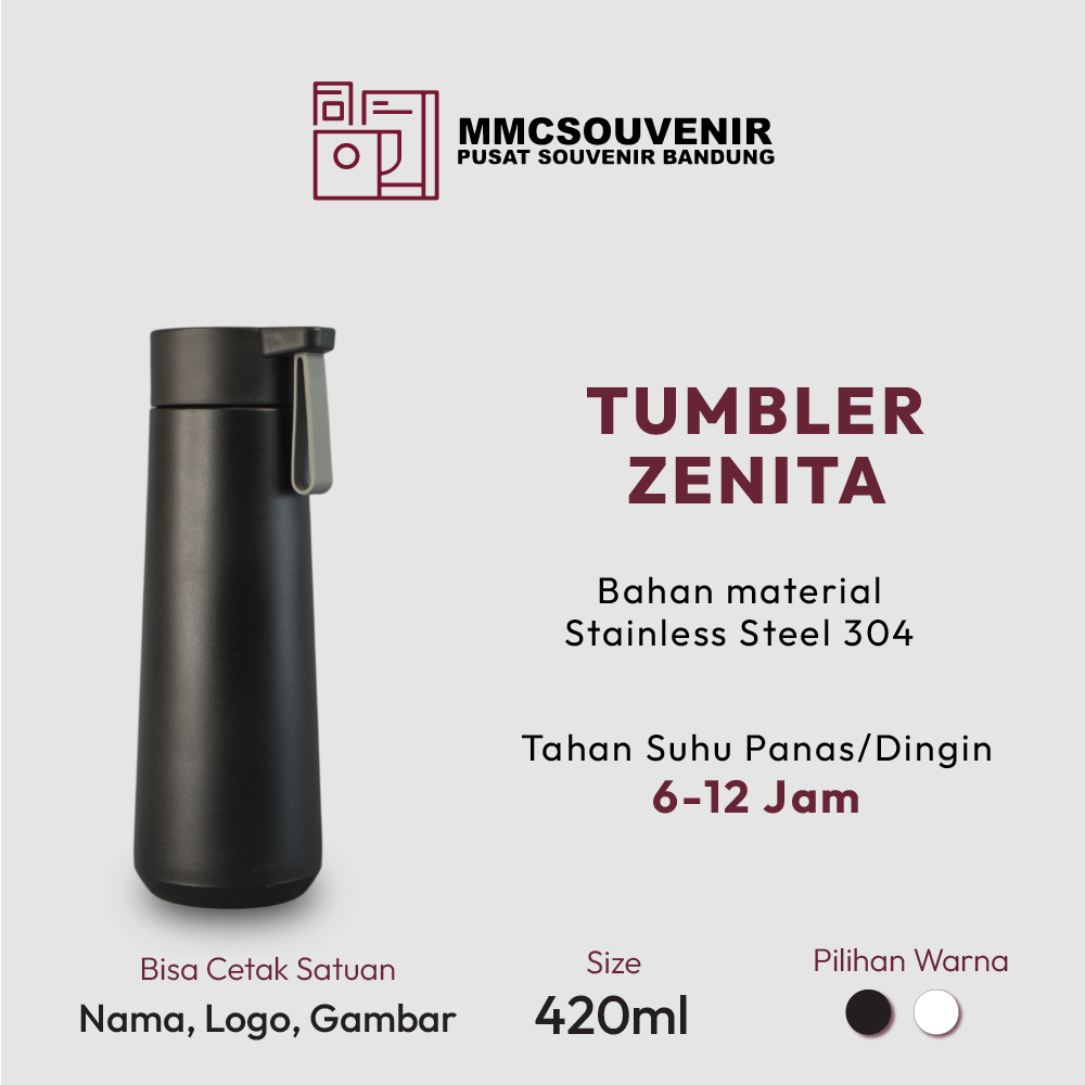 tumbler custom Zenita Bandung tampak produk